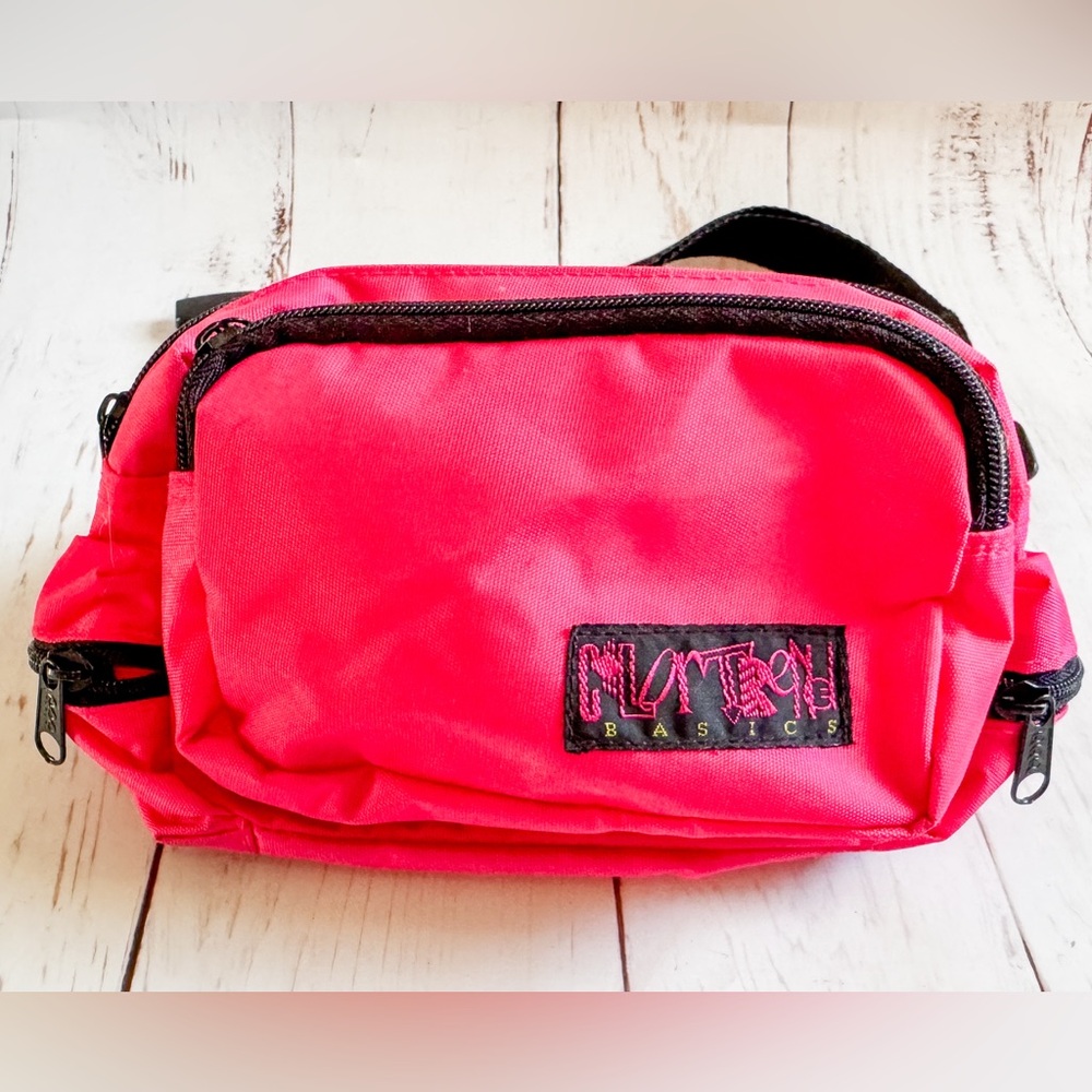Color Trend Vintage 80s hot pink crossbody bag; Fanny pack